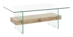 Safavieh Home Kayley Natural And Glass Coffee Table -Safavieh Furnitue Shop 21IN4GuAXDL