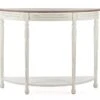 Baxton Studio Vologne Traditional Wood French Console Table, White