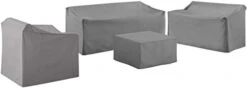 Crosley Furniture MO75011-GY Heavy-Gauge Reinforced Vinyl 4 Piece Furniture Cover Set (Loveseat, Sofa, Table/Ottoman, Chair), Gray 21 Crosley Furniture MO75011-GY Heavy-Gauge Reinforced Vinyl 4 Piece Furniture Cover Set (Loveseat, Sofa, Table/Ottoman, Chair), Gray -Safavieh Furnitue Shop 21PAU1hYn2L. AC