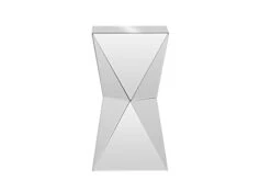 Baxton Studio Rebecca Contemporary Multi-Faceted Mirrored Side Table -Safavieh Furnitue Shop 21WAO37SqNL