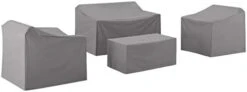 Crosley Furniture MO75011-GY Heavy-Gauge Reinforced Vinyl 4 Piece Furniture Cover Set (Loveseat, Sofa, Table/Ottoman, Chair), Gray 25 Crosley Furniture MO75011-GY Heavy-Gauge Reinforced Vinyl 4 Piece Furniture Cover Set (Loveseat, Sofa, Table/Ottoman, Chair), Gray -Safavieh Furnitue Shop 21YLDuRqCXL. AC