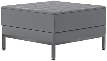 Flash Furniture Hercules Imagination Series Contemporary Gray Leathersoft Middle Chair 12 Flash Furniture Hercules Imagination Series Contemporary Gray Leathersoft Middle Chair - Image 12