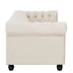 Morden Fort Couches For Living Room, Sofas For Living Room Furniture Sets, Loveseat And Sofa 2 Pieces, Fabric, Velvet Beige -Safavieh Furnitue Shop 21kMMGdekeL