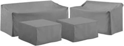 Crosley Furniture MO75011-GY Heavy-Gauge Reinforced Vinyl 4 Piece Furniture Cover Set (Loveseat, Sofa, Table/Ottoman, Chair), Gray 19 Crosley Furniture MO75011-GY Heavy-Gauge Reinforced Vinyl 4 Piece Furniture Cover Set (Loveseat, Sofa, Table/Ottoman, Chair), Gray -Safavieh Furnitue Shop 21lbcoR0dJL. AC