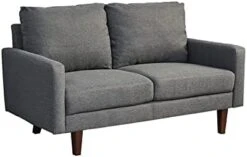 INSTORY Linen Sofa Set Modern Sofa & Loveseat Set 2 Piece Couch Set With Wooden Legs For Living Room, Office, Bedroom - Dark Blue -Safavieh Furnitue Shop 31 IdBm6zVL. AC