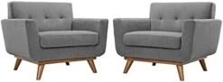 Modway Engage Mid-Century Modern Upholstered Fabric Sofa, Loveseat And Armchair In Gray -Safavieh Furnitue Shop 31 c0TBU5HL. AC