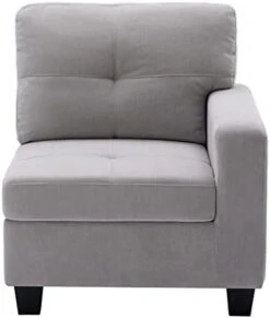 Flesser Loveseat Sofa Couch For Small Spaces With Storage Ottoman Modular Fabric Couch Sectional Sofa Set 2 Seater Sofa Sectional Sets With Pillows For Living Room Office Home, Dark Grey -Safavieh Furnitue Shop 31 lep0CKaL. AC