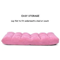 Casart Floor Chair Lounger Folding Gaming Sofa Chaise Lounge With 14 Adjustable Position,Steel Frame,Sponge Padded Sleeper Bed Couch Recliner(Pink) -Safavieh Furnitue Shop 310BOTZoceL