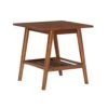 Linon Walnut Melissa Mid-Century End Table, Large