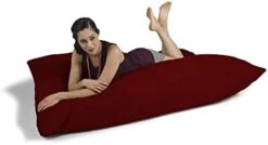 Jaxx Pillow Saxx 5.5-Foot - Huge Bean Bag Floor Pillow And Lounger, Charcoal -Safavieh Furnitue Shop 3117y8zrSFL. AC