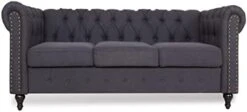 DRNCURN Chesterfield Sofa With Nail-Head For Living Room Office Sofa Set Modern Fabric Sofa Accent Tufted Chairs For Living Room 28 DRNCURN Chesterfield Sofa With Nail-Head For Living Room Office Sofa Set Modern Fabric Sofa Accent Tufted Chairs For Living Room -Safavieh Furnitue Shop 311iOMK9sxL. AC