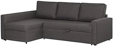 South Shore Live-It Cozy Interchangeable Sectional Sofa-Bed With Ottoman, Charcoal Gray 4 South Shore Live-It Cozy Interchangeable Sectional Sofa-Bed With Ottoman, Charcoal Gray - Image 4