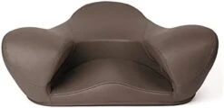 Alexia Meditation Seat - Ergonomically Correct For The Human Physiology Zen Yoga Ergonomic Chairs Foam Cushion Home Or Office (Vegan Leather, Brown) -Safavieh Furnitue Shop 313BcNxgKsL. AC