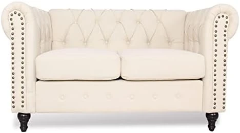 DRNCURN Chesterfield Sofa With Nail-Head For Living Room Office Sofa Set Modern Fabric Sofa Accent Tufted Chairs For Living Room 13 DRNCURN Chesterfield Sofa With Nail-Head For Living Room Office Sofa Set Modern Fabric Sofa Accent Tufted Chairs For Living Room - Image 13