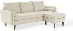 Modway Revive Upholstered Fabric Sofa And Loveseat Set, Beige -Safavieh Furnitue Shop 314rApdcS. AC