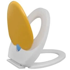 VidaXL White & Yellow Soft-Close Toilet Seat Adults/Children -Safavieh Furnitue Shop 315d7GBemBL