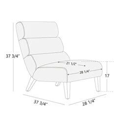 Watson & Whitely Modern Accent Chair, Armless Lounge Chair For Living Room And Bedroom, Fabric Upholstered Chair With Solid Wooden Legs, Grey (Multi-Colored) 16 Watson & Whitely Modern Accent Chair, Armless Lounge Chair For Living Room And Bedroom, Fabric Upholstered Chair With Solid Wooden Legs, Grey (Multi-Colored) -Safavieh Furnitue Shop 315uLIsAufL