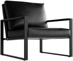 Recaceik Mid-Century Modern Leather Accent Chair, Upholstered PU Leather Chair, Lounge Living Room Chair With Metal Frame, Comfy Reading Armless Chair Home Furniture, Coffee 27 Recaceik Mid-Century Modern Leather Accent Chair, Upholstered PU Leather Chair, Lounge Living Room Chair With Metal Frame, Comfy Reading Armless Chair Home Furniture, Coffee -Safavieh Furnitue Shop 316AduoNUPL. AC