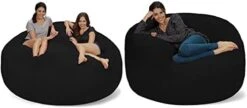 Chill Sack Bean Bags Large Bean Bag, 7-Feet, Charcoal Micro Suede -Safavieh Furnitue Shop 316qZIrE3eL. AC
