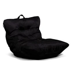 Big Joe Roma Bean Bag Chair, Black Smartmax, 3ft