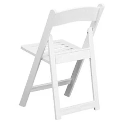 Flash Furniture 2 Pack HERCULES Series 1000 Lb. Capacity White Resin Folding Chair With Slatted Seat -Safavieh Furnitue Shop 319GNYRF5bL