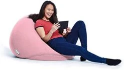 Yogibo Pod X Small Bean Bag For Teens, Adults, Plush, Soft, Single Beanbag Chair, Measures 3'x3', Blue -Safavieh Furnitue Shop 31A8blcaDL. AC