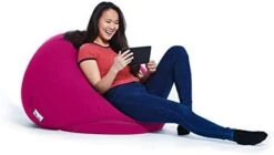 Yogibo Pod X Small Bean Bag For Teens, Adults, Plush, Soft, Single Beanbag Chair, Measures 3'x3', Blue -Safavieh Furnitue Shop 31AZtO86hFL. AC