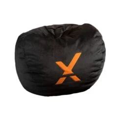 X Rocker X-Ball Gaming Bean Bag Chair, Black/Orange