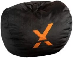 X Rocker X-Ball Gaming Bean Bag Chair, Black/Orange -Safavieh Furnitue Shop 31CUdkjB1sL. AC