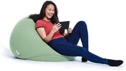 Yogibo Pod X Small Bean Bag For Teens, Adults, Plush, Soft, Single Beanbag Chair, Measures 3'x3', Blue -Safavieh Furnitue Shop 31E5b dMUbL. AC