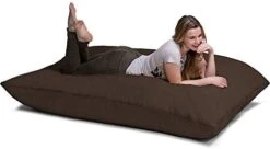 Jaxx Pillow Saxx 5.5-Foot - Huge Bean Bag Floor Pillow And Lounger, Charcoal -Safavieh Furnitue Shop 31F0o90GYeL. AC