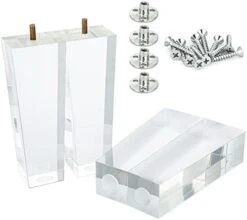 Ornavo Home Set Of 4 Square Mid-Century Modern 6 Inch Clear Acrylic Furniture Legs Replacement For Sofa, Couch, Armchair And Ottoman 15 Ornavo Home Set Of 4 Square Mid-Century Modern 6 Inch Clear Acrylic Furniture Legs Replacement For Sofa, Couch, Armchair And Ottoman -Safavieh Furnitue Shop 31FueAc0gSL. AC