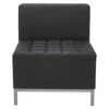 Alera ALEQB8116 Alera Qub Series Armless L Sectional, 26 3/8 X 26 3/8 X 30 1/2, Black