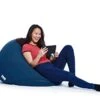 Yogibo Pod X Small Bean Bag For Teens, Adults, Plush, Soft, Single Beanbag Chair, Measures 3'x3', Blue