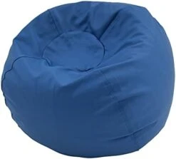 Children's Factory 35" Kids Bean Bag Chairs, Flexible Seating Classroom Furniture, Beanbag Ideal For Boy/Girl Toddler Daycare Or Playroom, Blue (CF610-005) -Safavieh Furnitue Shop 31JDKNkY40L. AC