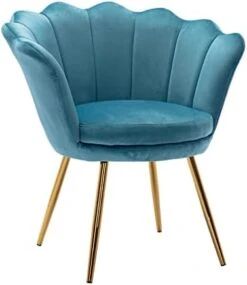 Chairus Living Room Chair, Mid Century Modern Retro Leisure Velvet Accent Chair With Golden Metal Legs, Vanity Chair For Bedroom Dresser, Upholstered Guest Chair(Antique Pink) -Safavieh Furnitue Shop 31JZdpYjX0L. AC