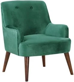 OSP Home Furnishings Chatou Accent Chair With Cordovan Legs, Charcoal -Safavieh Furnitue Shop 31KgeG958DL. AC