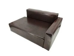 Dog Sofa Bed Brown Synthetic Leather Recliner L Lounge Chair Couch Seat Chaise 30x20x13 Seating Area Is 27x16" Great For Smaller Dogs Parts Nested. Peel Black Liners To Find Smaller Parts. 10058-NF -Safavieh Furnitue Shop 31O5Lh77xuL