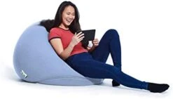 Yogibo Pod X Small Bean Bag For Teens, Adults, Plush, Soft, Single Beanbag Chair, Measures 3'x3', Blue -Safavieh Furnitue Shop 31OtPGwR KL. AC