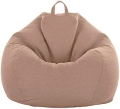 WAQIA Stuffed Animal Storage Bean Bag Chair Cover (No Filler) - Stuffable Zipper Beanbag Cover-Cotton Linen Memory Foam Beanbag Replacement Cover For Adults And Kids Without Filling -Safavieh Furnitue Shop 31POlhqHvL. AC