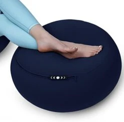 Moon Pod Lunar Lift Footrest For Bean Bag Chair, Navy - The Zero-Gravity Beanbag For Stress, Anxiety, & All Day Deep Relaxation - Ultra Soft & Ergonomic Support For Back & Neck - For The Whole Family -Safavieh Furnitue Shop 31QSIx3tMTL. AC