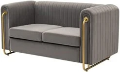 Homtique 77 Inch Upholstered Velvet Sofa Couch, Modern Sofa For Living Room With Side Pocket And 2 Pillows, Gold Metal Legs Decor Couches Furniture For Apartment/Office (Black) 19 Homtique 77 Inch Upholstered Velvet Sofa Couch, Modern Sofa For Living Room With Side Pocket And 2 Pillows, Gold Metal Legs Decor Couches Furniture For Apartment/Office (Black) -Safavieh Furnitue Shop 31R 7QGlrXL. AC