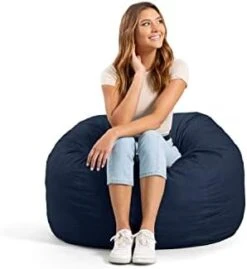 Big Joe Fuf Medium Foam Filled Bean Bag Chair With Removable Cover, Cobalt Lenox, 3ft Big 29 Big Joe Fuf Medium Foam Filled Bean Bag Chair With Removable Cover, Cobalt Lenox, 3ft Big -Safavieh Furnitue Shop 31RpUOczuLL. AC