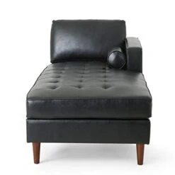 Christopher Knight Home Malinta Chaise Lounge, Pine, Midnight Black + Espresso -Safavieh Furnitue Shop 31SlrtnEN3L