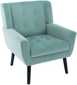 Dolonm Midcentury Modern Accent Chair With Arms, Upholstered Fabric Reading Side Chair Tufted Back Decorative Wingback Chair For Living Room Bedroom (Light Grey) 27 Dolonm Midcentury Modern Accent Chair With Arms, Upholstered Fabric Reading Side Chair Tufted Back Decorative Wingback Chair For Living Room Bedroom (Light Grey) -Safavieh Furnitue Shop 31TQZAtdpTL. AC