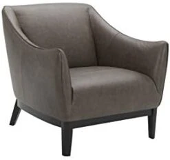 Amazon Brand – Rivet Bayard Contemporary Leather Accent Chair With Curved Armrests, 33.5"W, Cognac -Safavieh Furnitue Shop 31VMGoXe6L. AC