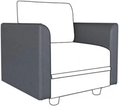 LLappuil Modular Sofa Middle Module With Storage For Customizable Sectional Couch, Accent Armless Chair, Waterproof, Anti-Scratch And Antistatic Fabric Sectional, Brown -Safavieh Furnitue Shop 31VPCZiTtjL. AC