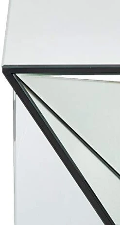 Christopher Knight Home Amiel Geometrical Mirrored Side Table, Clear, 13.75 In X 13.75 In X 25.6 In -Safavieh Furnitue Shop 31WrXcdYmhL
