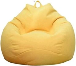 WAQIA Stuffed Animal Storage Bean Bag Chair Cover (No Filler) - Stuffable Zipper Beanbag Cover-Cotton Linen Memory Foam Beanbag Replacement Cover For Adults And Kids Without Filling -Safavieh Furnitue Shop 31XnoWI4xEL. AC 1