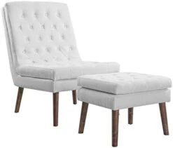 Modway Modify Tufted Modern Lounge Accent Chair And Ottoman Set In Beige -Safavieh Furnitue Shop 31YDSpYdwwL. AC